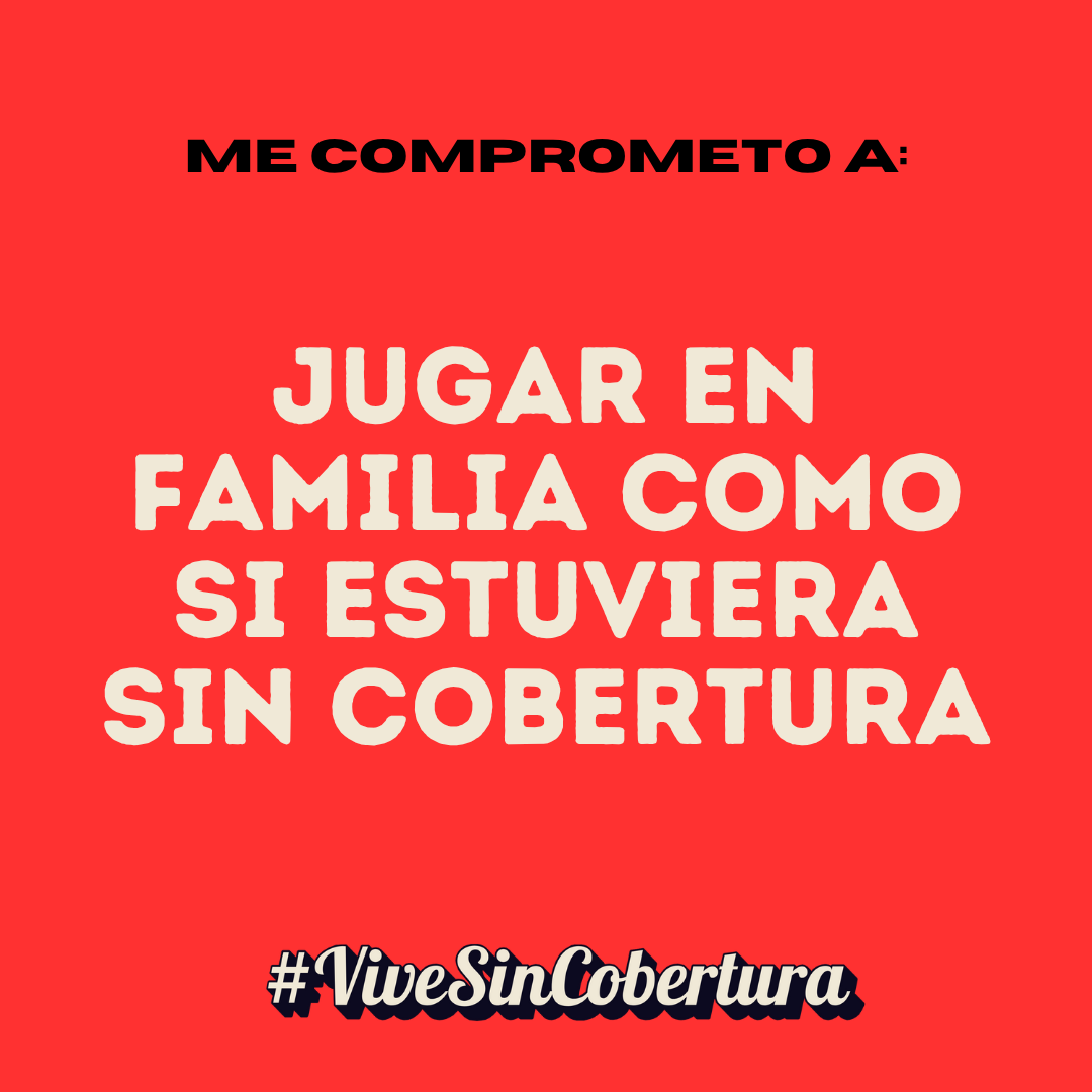 Jugar en familia como si estuviera sin cobertura